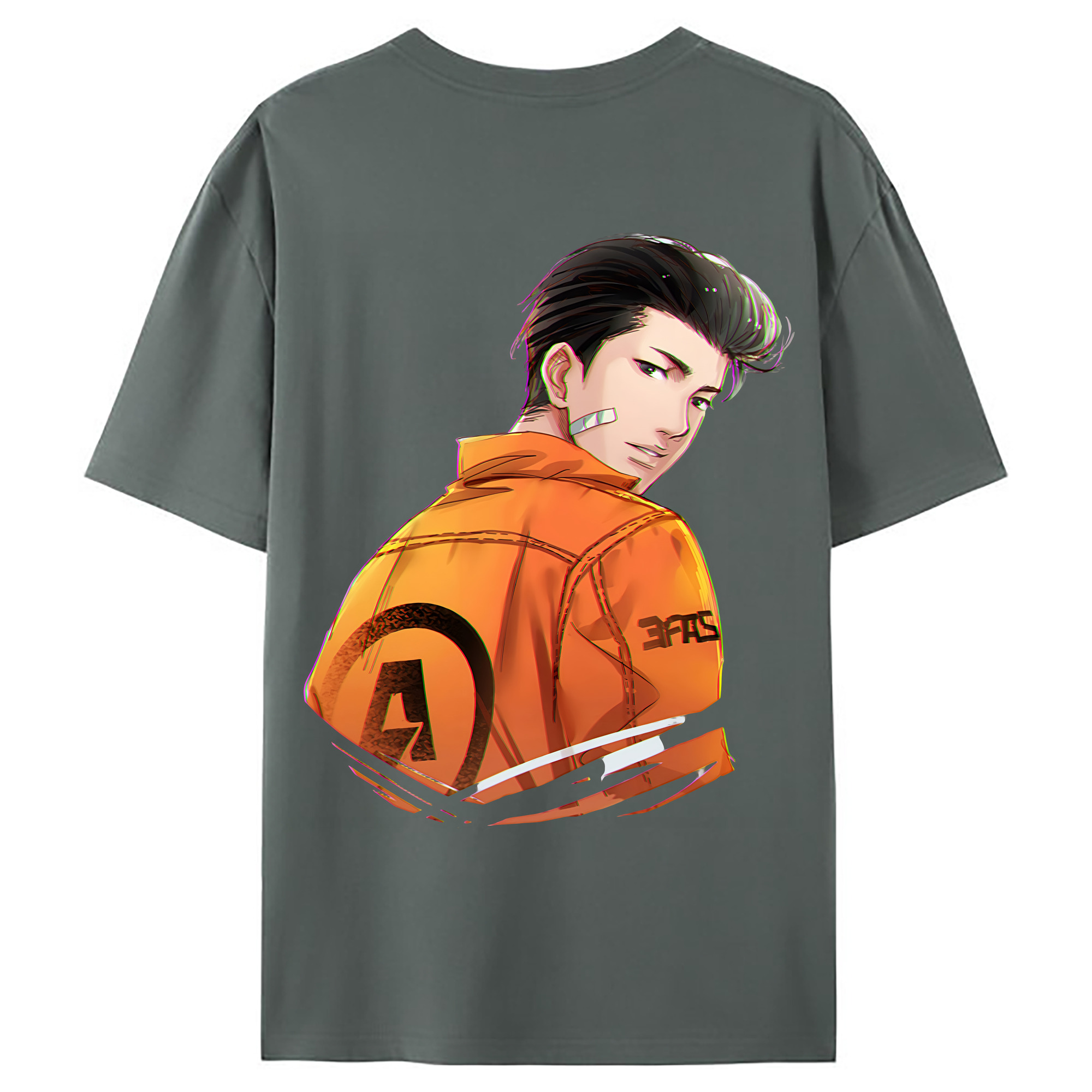 （画像用） SLAM DUNK／スラムダンク 綿100％ メンズ半袖Tシャツ（バックプリント） 通気性